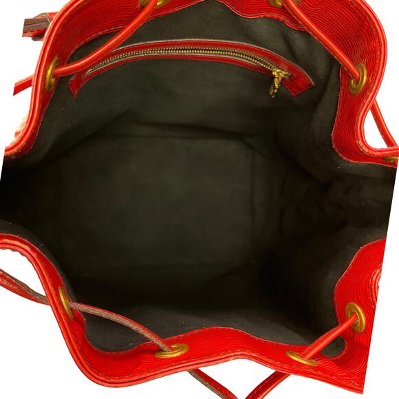 Louis Vuitton Noé Red Epi Leather Bucket Shoulder Bag Made in France A20970 - Picture 13 of 16